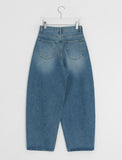 Nihin Washing Denim Wide Pants