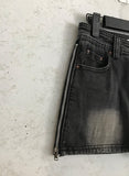 Side zipper mini skirt