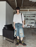 Roydi Over U-Neck Short Sleeve T-Shirt