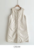 Lovell Quilting Padding Vest One Piece (Belt set)