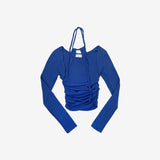 Lanxi Slit Halterneck T-Shirt