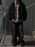Oil Washed Dark Black Denim