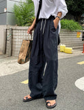 Summer Linen Pintuck Wide Pants