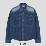 Kor Western Denim Crop Shirt