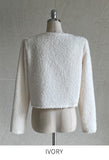 Demit Dumble Fluffy Crop Cardigan Jacket