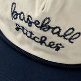 Rope Lettering Leather Strap Camp Cap