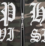 Maison Camo Printing Hood Zip-Up