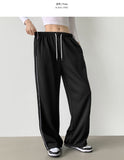 Side Tie Two-Way Wide Jogger Training Pants
