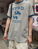 Cops Printing Short Sleeve T-shirt