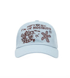 Flower Applique Camp Cap