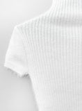 plurie short-sleeved turtleneck knitwear