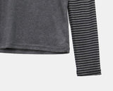 Emu Star Patch Striped Long Sleeve T-shirt