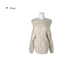 Tome Cable Off-Shoulder Loose-Fit Knit