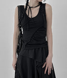 Mirrell Shirring Choker Sleeveless