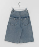Pallid Pocket Denim Bermuda Pants