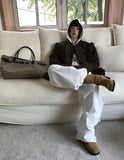 (WOOL) FRINGE POCKET TWEED JACKET