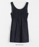 Vivelo Denim Shirring Mini One Piece