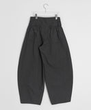 Gyuni Shirring Pocket Balloon Wide Cotton Pants