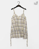 Stur Check String Layered One Piece Sleeveless