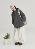 [BAONHAUS] Willit Street Boxy Hood Half Field Jacket