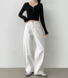 Carpenter Side Pocket Hip Y2K Wide Cotton Pants