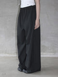 [mnem] Easy Stripe Wide Pants