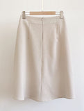 Rihelle Unbalanced Flare Midi Skirt