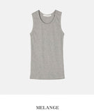 [1+1] basic muscle fit ribbed tank top