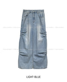 Ribat Pintuck Wide Denim Pants