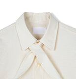 Luke Ribbon Tie Over Fit Shirt