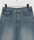 Uonin Washing Denim Bermuda Pants