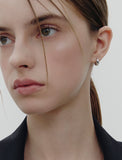 Truvion Silver One-Touch Earrings S