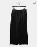 Minil Velvet Lace Banding Strap Wide Fit Training Long Pants