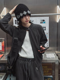 Beuel Pigment Snap Semi Crop Zip Up