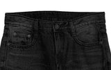 Tabi Black Denim Washing Bootcut Denim Pants