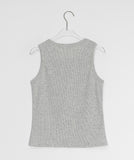 Tintree ribbed button sleeveless