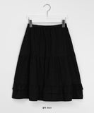 Boneco Banding Frill Midi Skirt