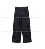 Abe Raw Stitch Cargo Denim Pants