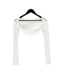 Cier Rose See-through Bolero Cardigan