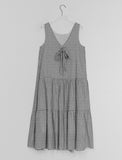 Gaven Check Ribbon Long Tiered One Piece