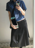 BUTTON WRAP PLEATS SK