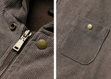 Antique Dyeing Corduroy Hood Jacket