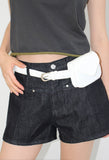 (2-WAY) LEATHER BELT BAG