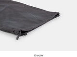 Oil washed back cargo wide banding pants