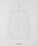 Nelki V-Neck Summer Linen Over knit Cardigan