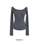 Rino Pocket Off-Shoulder Long Sleeve