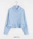 Yuneu Frill Crop Shirt