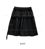 Pereu Dot Frill Midi Skirt