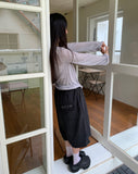 [back point!] Newo Biz Pocket Pintuck Bermuda Pants