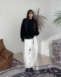Sehen Curved Wide Cotton Pants